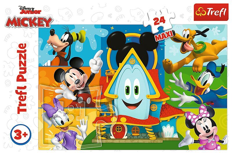 Puzle Maxi Mickey Mouse, 24 gab. цена и информация | Puzles, 3D puzles | 220.lv