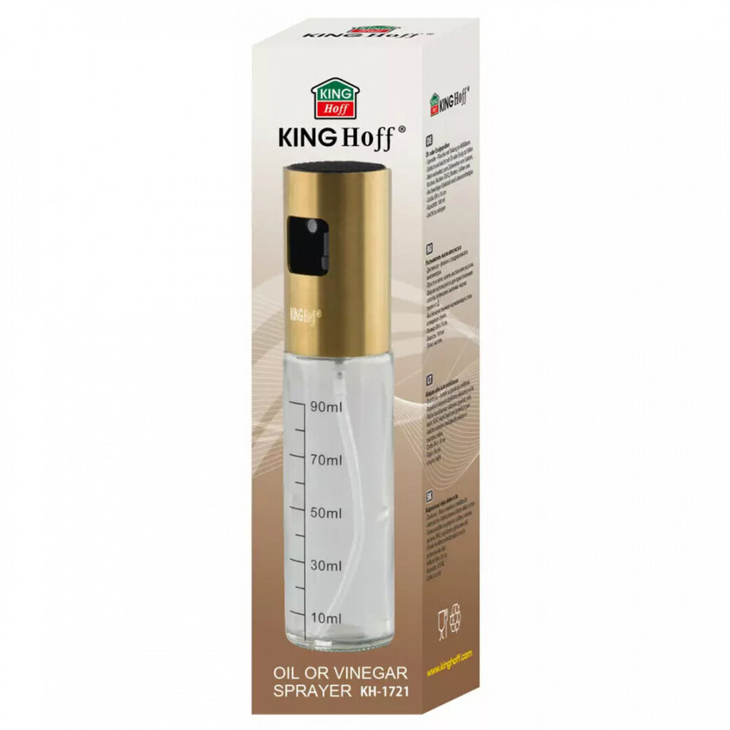 KingHoff eļļas dozators, 100 ml cena un informācija | Garšvielu trauki, dzirnaviņas | 220.lv