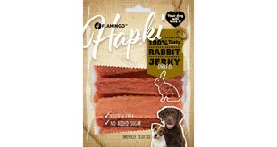 Flamingo Hapki Rabbit Jerky suņiem ar žāvētu trusi, 170g cena un informācija | Gardumi suņiem | 220.lv