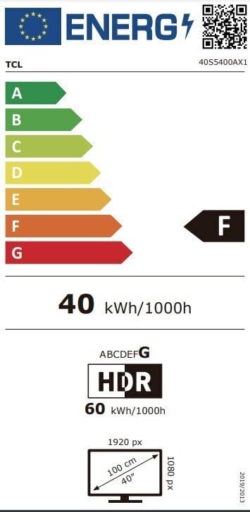 TCL 40S5400A cena un informācija | Televizori | 220.lv
