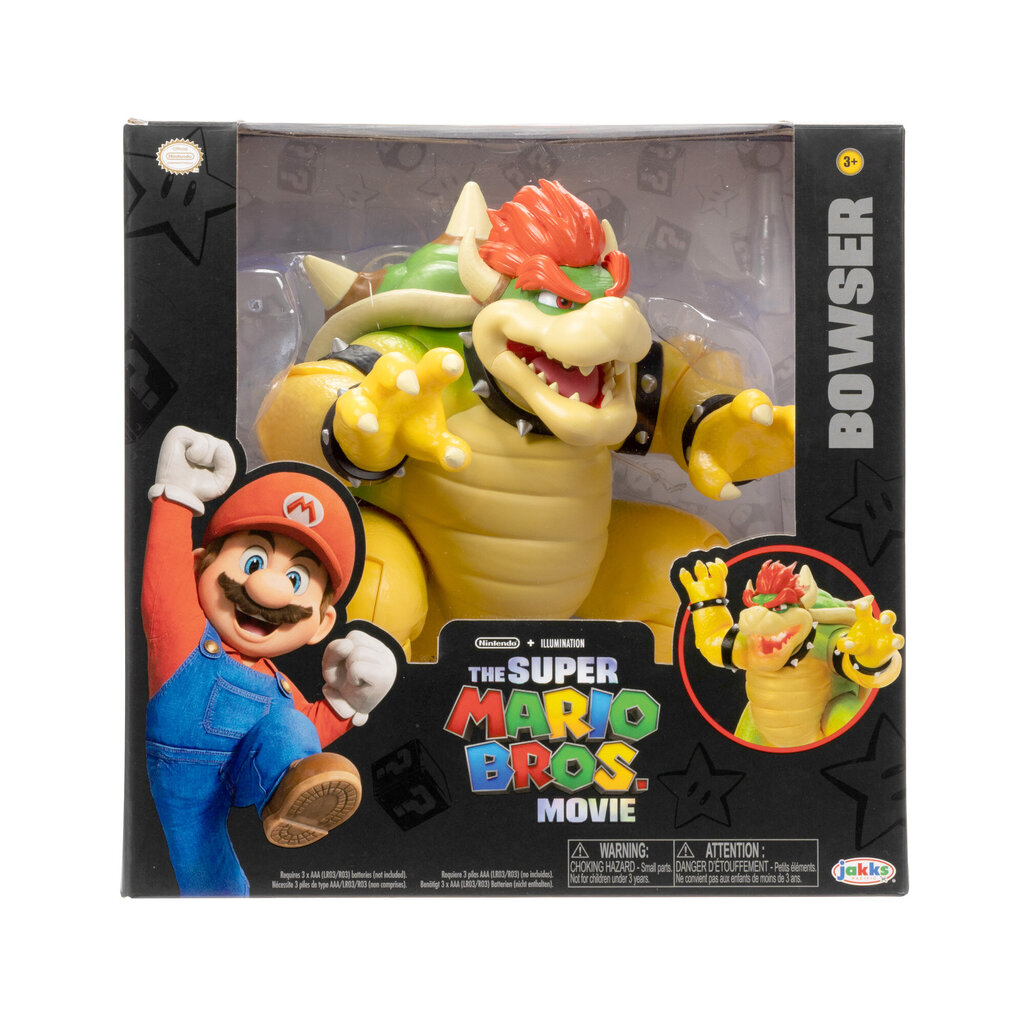 Uguns spļāvēja figūriņa Super Mario Movie Bowser, 17 cm цена и информация | Rotaļlietas zēniem | 220.lv