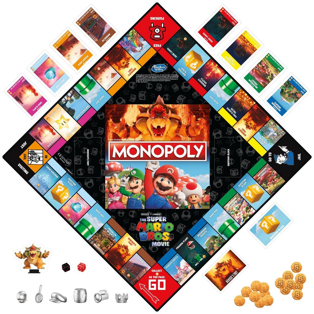 Galda spēle Monopoly "Super Mario Movie" (angļu val.) cena un informācija | Galda spēles | 220.lv