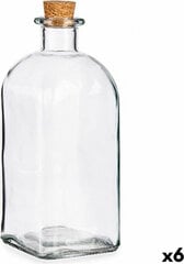 Vivalto stikla pudele, 1 L, 6 gab cena un informācija | Glāzes, krūzes, karafes | 220.lv