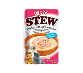 Ciao Stew kaķiem ar vistu un lasi, 40g цена и информация | Консервы для котов | 220.lv