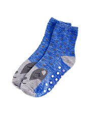 Нескользящие носки для девочек Shelovet синие барсуки цена и информация | Носки, колготки для девочек | 220.lv
