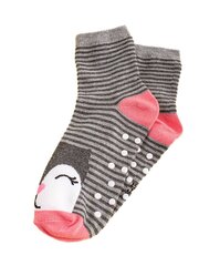 Носки нескользящие для девочки Shelovet серые пингвины цена и информация | Носки, колготки для девочек | 220.lv