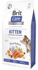 Brit Care Cat Grain-Free Gentle Digestion & Strong Immunity kaķēniem ar lasi, 7 kg цена и информация | Сухой корм для кошек | 220.lv