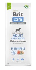 BRIT Care Dog Sustainable Adult Large Breed Chicken & Insect - сухой корм для собак - 12 кг цена и информация | Сухой корм для собак | 220.lv
