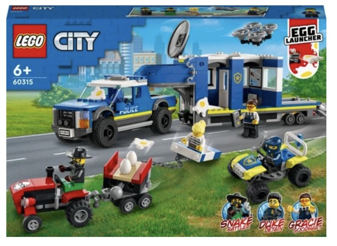 Lego City mobilais policijas vadības centrs cena un informācija | Rotaļlietas zēniem | 220.lv