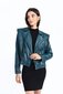 Molly Bracken sieviešu mākslīgās ādas jaka, zaļi zila cena un informācija | Sieviešu virsjakas | 220.lv