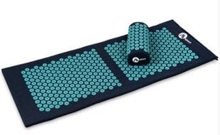 Двойной коврик для акупрессуры, подушка и сумка, зелёный цена и информация | Аксессуары для массажа | 220.lv