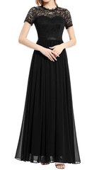 Длинное женское платье Dressystar, черное цена и информация | Платья | 220.lv