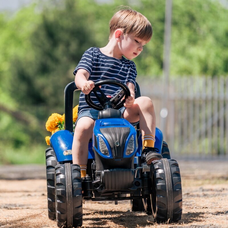 Traktors ar piekabi Falk, zils cena un informācija | Rotaļlietas zēniem | 220.lv