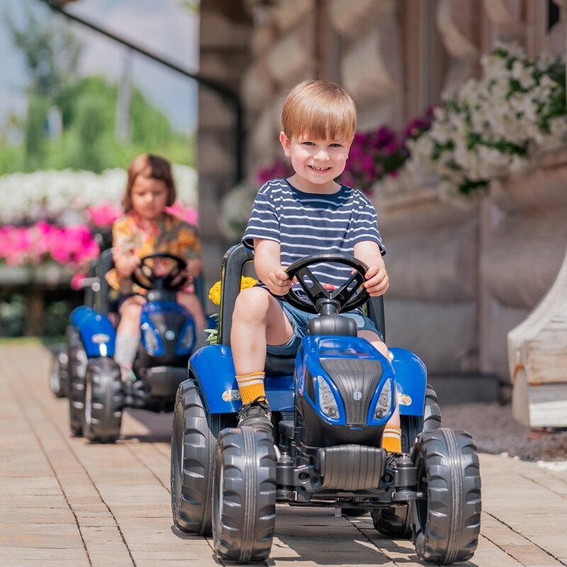 Traktors ar piekabi Falk, zils cena un informācija | Rotaļlietas zēniem | 220.lv