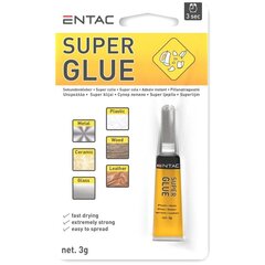 Моментальный клей Entac Super 3g цена и информация | Клей | 220.lv
