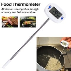 Мгновенный цифровой пищевой термометр с ЖК-экраном цена и информация | Особенные приборы для приготовления пищи | 220.lv