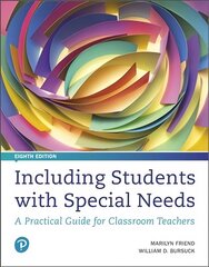 Including Students with Special Needs: A Practical Guide for Classroom Teachers 8th edition cena un informācija | Sociālo zinātņu grāmatas | 220.lv