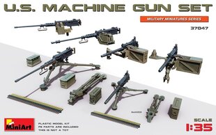 Līmējošais modelis MiniArt 37047 U.S. Machine Gun Set 1/35 cena un informācija | Līmējamie modeļi | 220.lv