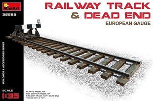 Līmējošais modelis MiniArt 35568 Railway Track & Dead End (European Gauge) 1/35 cena un informācija | Līmējamie modeļi | 220.lv