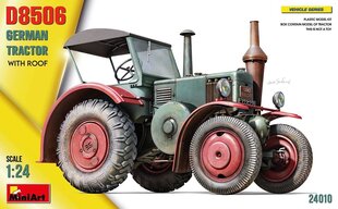 Līmējošais modelis MiniArt 24010 German Tractor D8506 with Roof 1/24 цена и информация | Склеиваемые модели | 220.lv