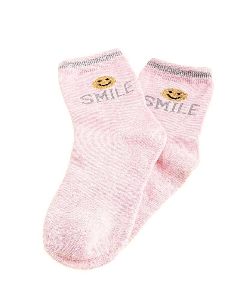 Bērnu zeķes Shelovet Smile, gaiši rozā cena un informācija | Zeķes, zeķubikses meitenēm | 220.lv
