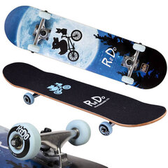 Деревянный скейтборд 100 кг, синий цена и информация | Скейтборды | 220.lv