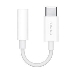 Foneng Audio kabeļa 3,5 mm ligzda ar C tipa USB Foneng BM21 (balts) cena un informācija | Adapteri un USB centrmezgli | 220.lv