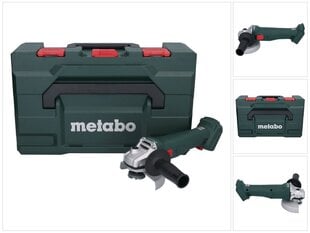 Metabo W 18 L 9-125 akumulatora leņķa slīpmašīna 18 V 125 mm + metaBOX (602247840) - bez akumulatora, bez lādētāja cena un informācija | Slīpmašīnas | 220.lv