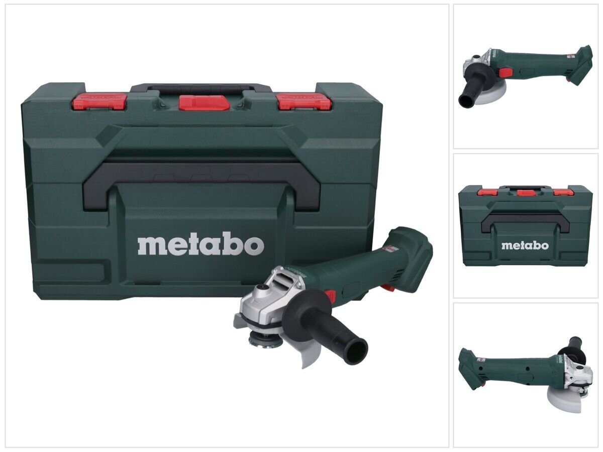 Metabo W 18 L 9-125 akumulatora leņķa slīpmašīna 18 V 125 mm + metaBOX (602247840) - bez akumulatora, bez lādētāja цена и информация | Slīpmašīnas | 220.lv