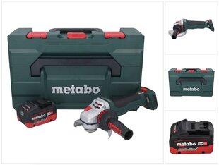 Metabo WPBA 18 LTX BL 15-125 Quick DS bezvadu leņķa slīpmašīna 18 V 125 mm bezsuku + 1x akumulators 10,0 Ah + metaBOX - bez lādētāja cena un informācija | Slīpmašīnas | 220.lv