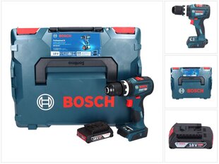 Bosch GSB 18V-90 C Akumulatora triecienurbjmašīna 18 V 64 Nm + 1x akumulators 2,0 Ah + L-Boxx - bez lādētāja цена и информация | Шуруповерты, дрели | 220.lv