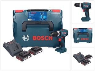 Аккумуляторная ударная дрель Bosch GSB 18V-45, 18 В, с аккумулятором и без зарядного устройства цена и информация | Шуруповерты, дрели | 220.lv