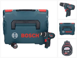 Bosch GSR 12V-15 Professional akumulatora urbjmašīna 12 V 30 Nm + 1x akumulators 2,0 Ah + L-Boxx - bez lādētāja cena un informācija | Skrūvgrieži, urbjmašīnas | 220.lv