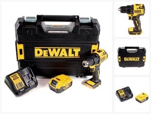 Аккумуляторная дрель DeWalt DCD 708 P1T 18 V с аккумулятором и зарядным устройством цена и информация | Шуруповерты, дрели | 220.lv