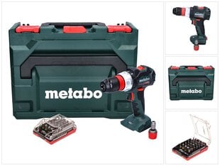 Metabo BS 18 LT BL Q akumulatora urbjmašīna 18 V 75 Nm bezsuku + uzgaļu komplekts 32 gab + metaBOX - bez akumulatora, bez lādētāja cena un informācija | Skrūvgrieži, urbjmašīnas | 220.lv