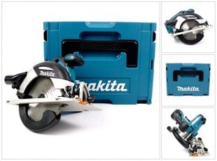 Makita DHS 630 ZJ 18 V 165 mm akumulatora ripzāģis Makpac ar ieliktni цена и информация | Пилы, циркулярные станки | 220.lv