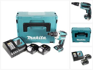 Аккумуляторный шуруповерт Makita DFS 251 RMJ 18 В с аккумулятором и зарядным устройством цена и информация | Шуруповерты, дрели | 220.lv