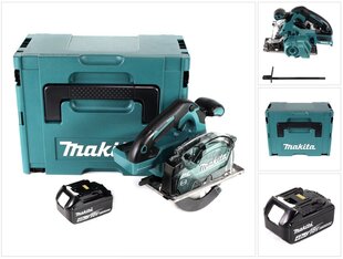 Makita DCS 553 M1J akumulatora ripzāģis 18V 150 mm + 1x akumulators 4.0Ah + Makpac - bez lādētāja cena un informācija | Zāģi, ripzāģi | 220.lv