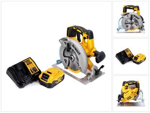 Аккумуляторная дисковая пила DeWalt DCS 570 P1 18 В с аккумулятором и зарядным устройством цена и информация | Пилы, циркулярные станки | 220.lv