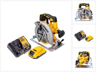 DeWalt DCS 570 D1 akumulatora ripzāģis 18 V 184 mm + 1x 2,0 Ah akumulators + lādētājs cena un informācija | Zāģi, ripzāģi | 220.lv