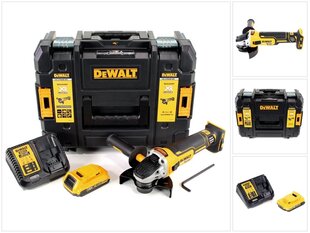 DeWalt DCG 405 D1 bezvadu leņķa slīpmašīna 18V 125mm + 1x akumulators 2.0Ah + lādētājs + TSTAK цена и информация | Шлифовальные машины | 220.lv