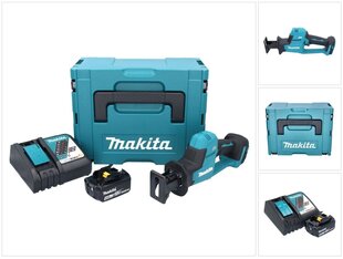 Makita DJR 189 RM1J Akumulatora virzuļzāģis 18 V + 1x akumulators 4,0 Ah + lādētājs + Makpac cena un informācija | Zāģi, ripzāģi | 220.lv