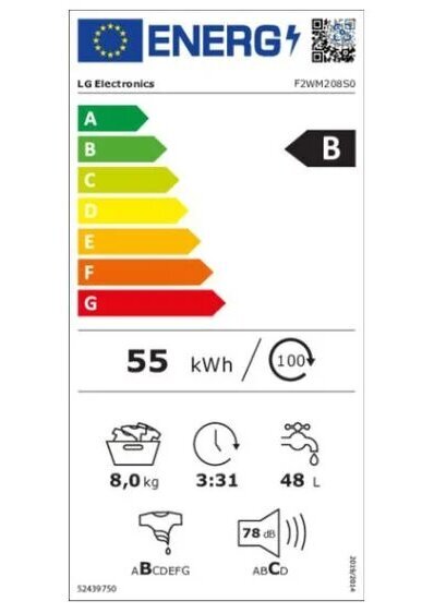 LG F2WM208S0 cena un informācija | Veļas mašīnas | 220.lv