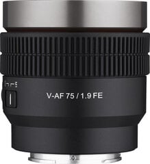 Samyang V-AF 75mm T1.9 lens for Sony FE cena un informācija | Objektīvi | 220.lv