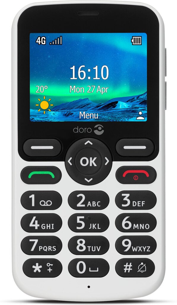 Doro 5861 4G White/Black цена и информация | Mobilie telefoni | 220.lv