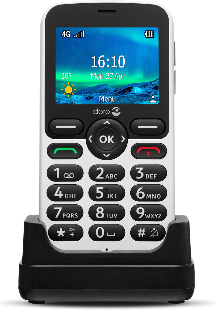 Doro 5861 4G White/Black цена и информация | Mobilie telefoni | 220.lv