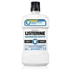 Listerine Advanced White Mild Taste - Mouthwash with a whitening effect 500ml цена и информация | Зубные щетки, пасты | 220.lv