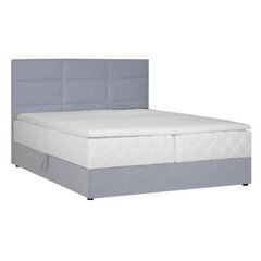 Континентальная кровать LEVI 180x200см, с матрасом, серый цена и информация | Кровати | 220.lv