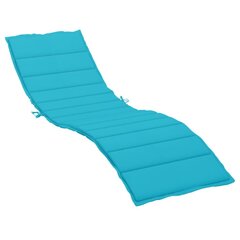 Sauļošanās krēsla matracis vidaXL, zils cena un informācija | Krēslu paliktņi | 220.lv