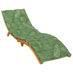 Sauļošanās krēsla matracis vidaXL, zaļš cena un informācija | Krēslu paliktņi | 220.lv